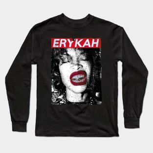 Erykah Badu ⚡ ☠💀 ϟ Vintage RNB Long Sleeve T-Shirt